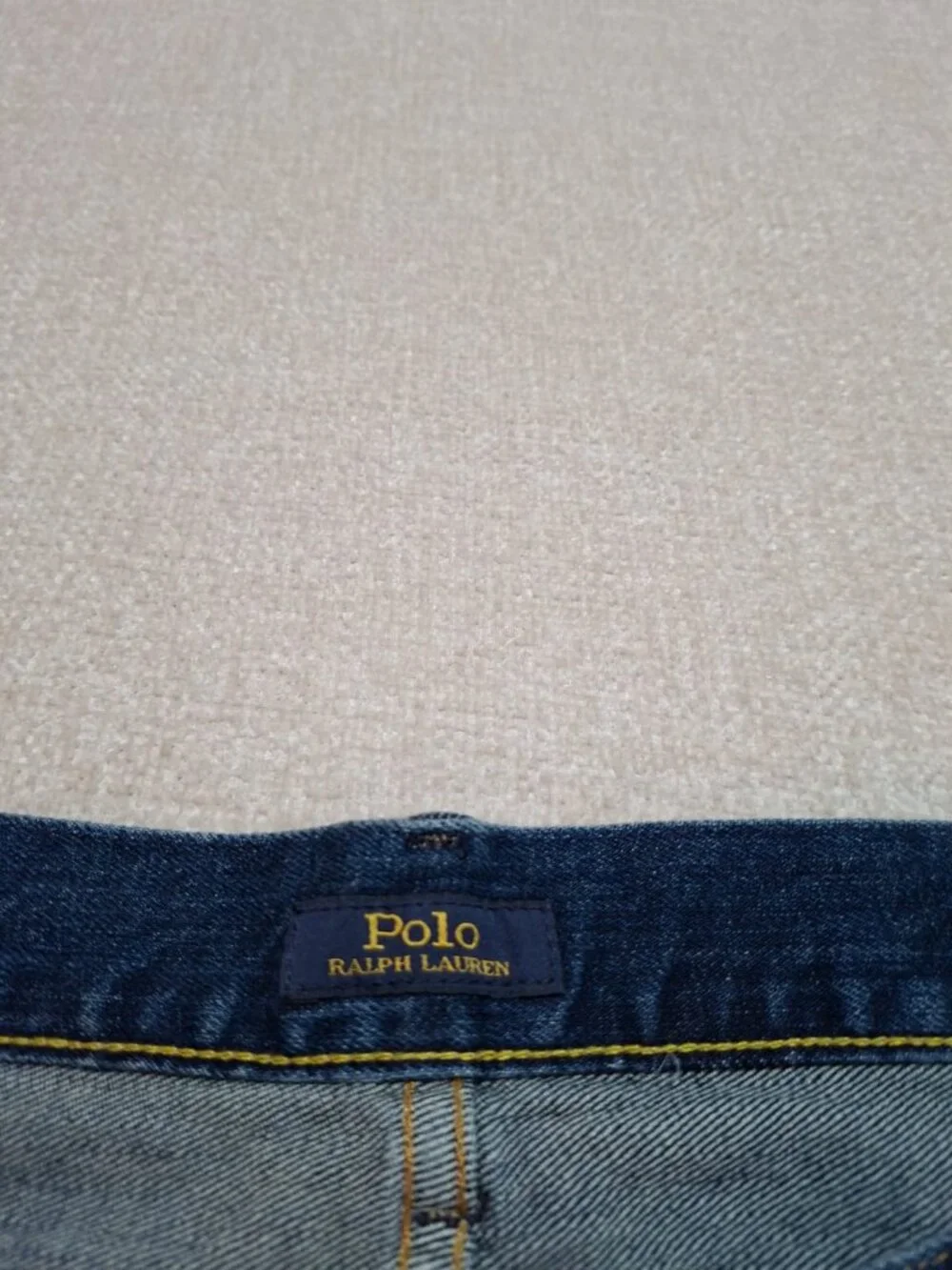 Polo Ralph Lauren Varick Slim Straight Jeans Men 34x30 Stretch Blue Denim